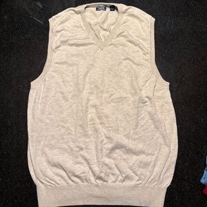 Izod Medium Tan Sweater Vest